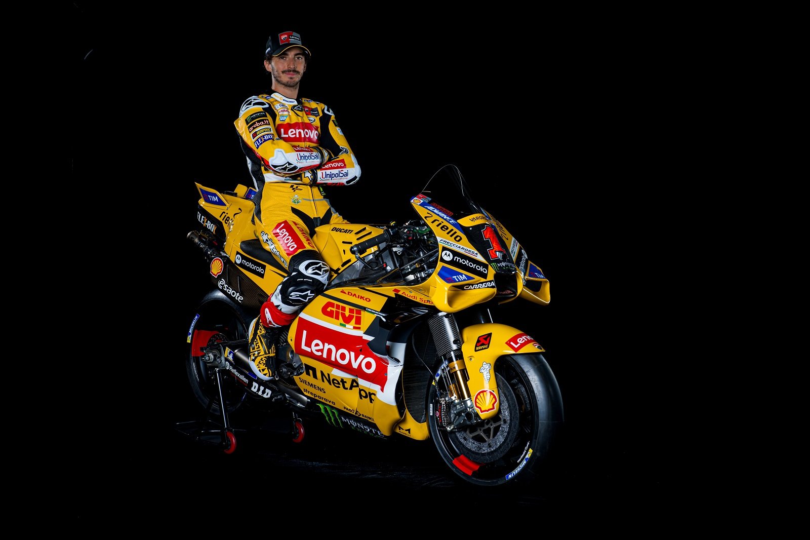 Ducati troca de roupa, e Bagnaia corre com layout amarelo em Misano