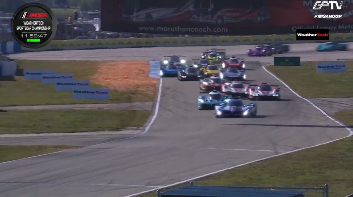 Vanthoor parte bem e mantém BMW #24 na liderança na largada das 12h de Sebring