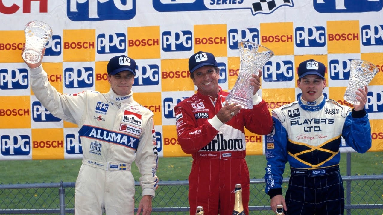 Na Garagem: Fittipaldi segura Villeneuve e vence pela última vez na Indy em Nazareth
