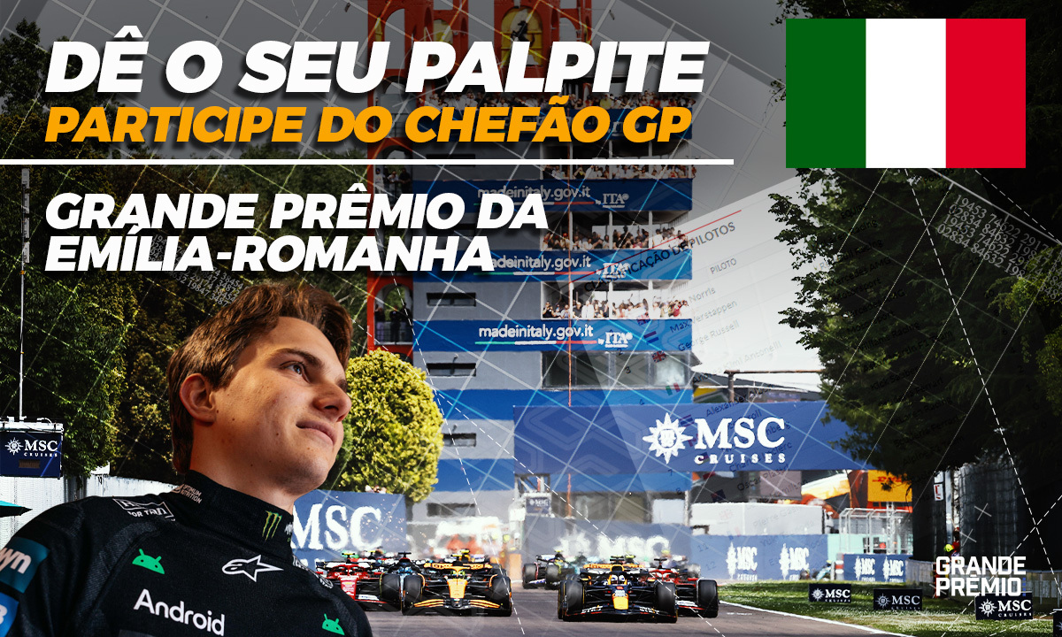 CHEFÃO GP abre palpites para GP da Emília-Romanha, 7ª etapa da temporada 2025 da F1