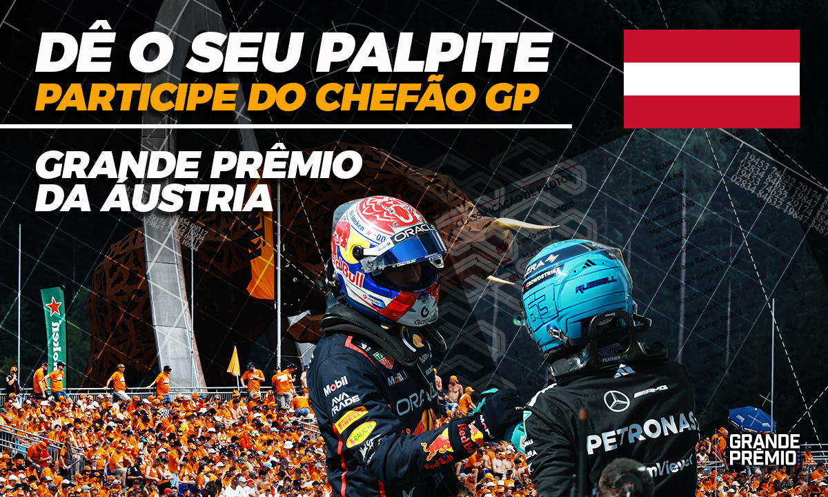 CHEFÃO GP abre palpites para GP da Áustria, 11ª etapa da temporada 2025 da F1