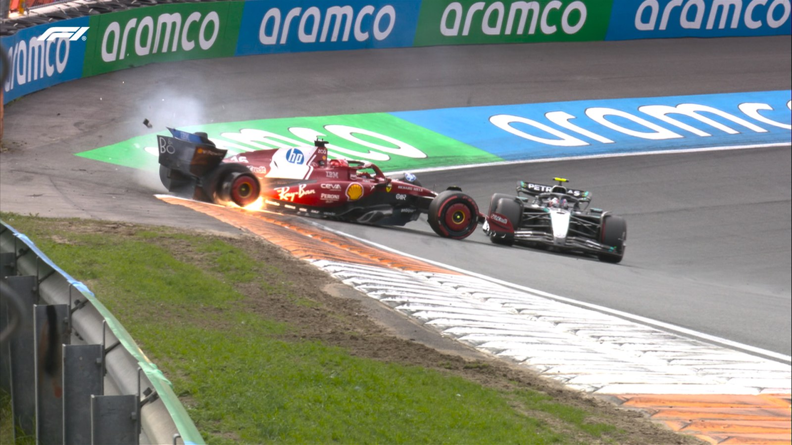 Antonelli acerta Leclerc na curva 3 e aciona safety-car no GP dos Países Baixos