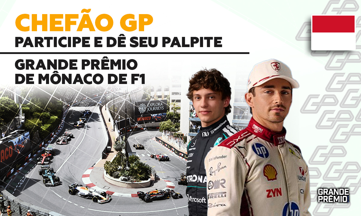 CHEFÃO GP abre palpites para GP de Mônaco, 6ª etapa da F1 2026