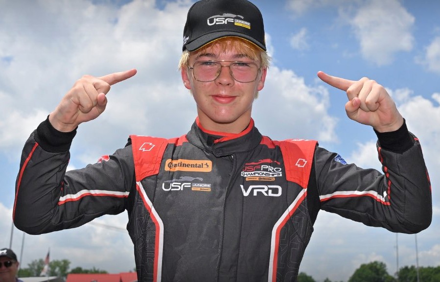 Kennedy varre rodada de Mid-Ohio e se torna piloto mais jovem a vencer na USF Juniors