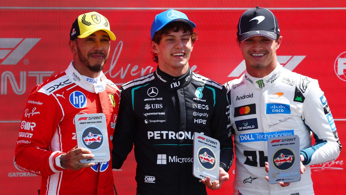 F1 2026, INGLATERRA, CORRIDA SPRINT, FERRARI, LEWIS HAMILTON, MERCEDES, KIMI ANTONELLI, McLAREN, LANDO NORRIS