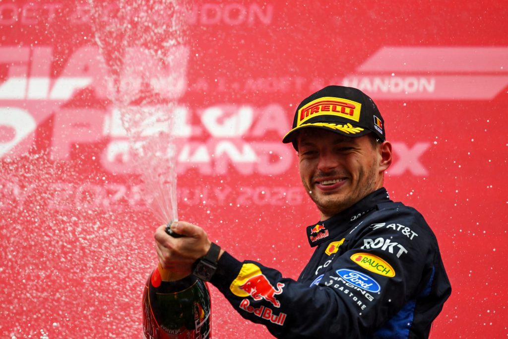 Red Bull chega a 300 pódios na F1 com 3º lugar de Verstappen no GP da Bélgica