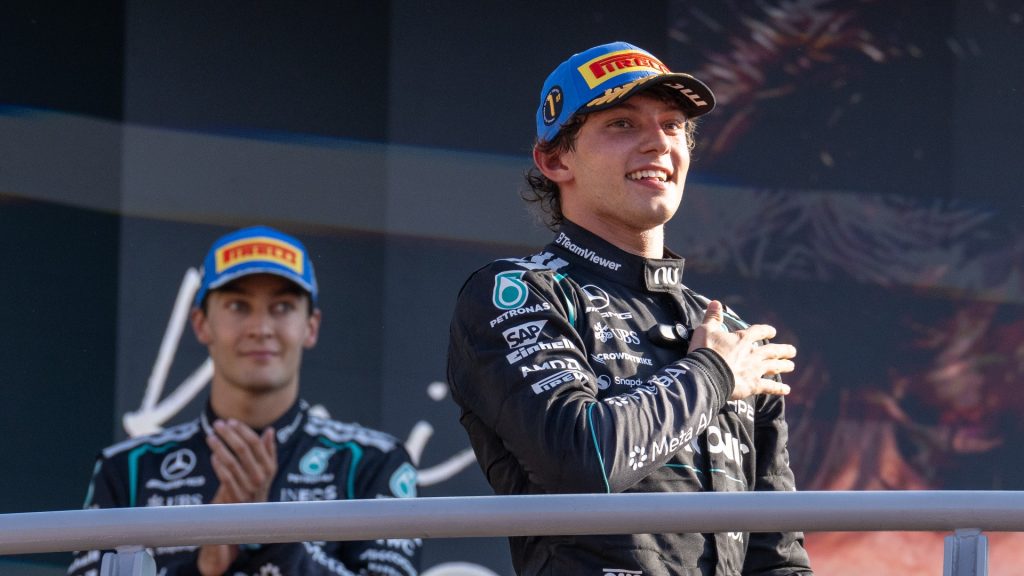 F1 2026, ITÁLIA, DOMINGO, CORRIDA, PÓDIO, GABRIEL LÓPEZ, MERCEDES, KIMI ANTONELLI, RETRATO