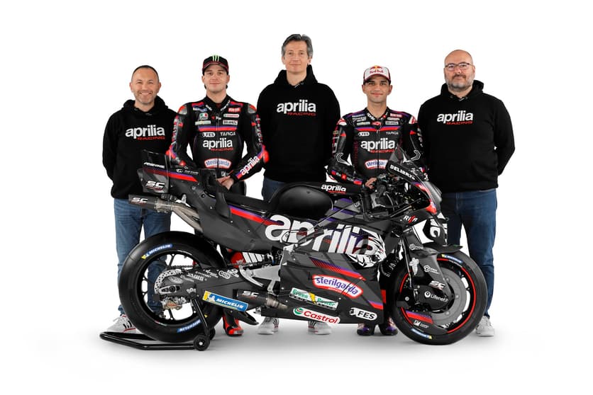 Aprilia reconoce su decepción por la falta de un patrocinador principal en MotoGP