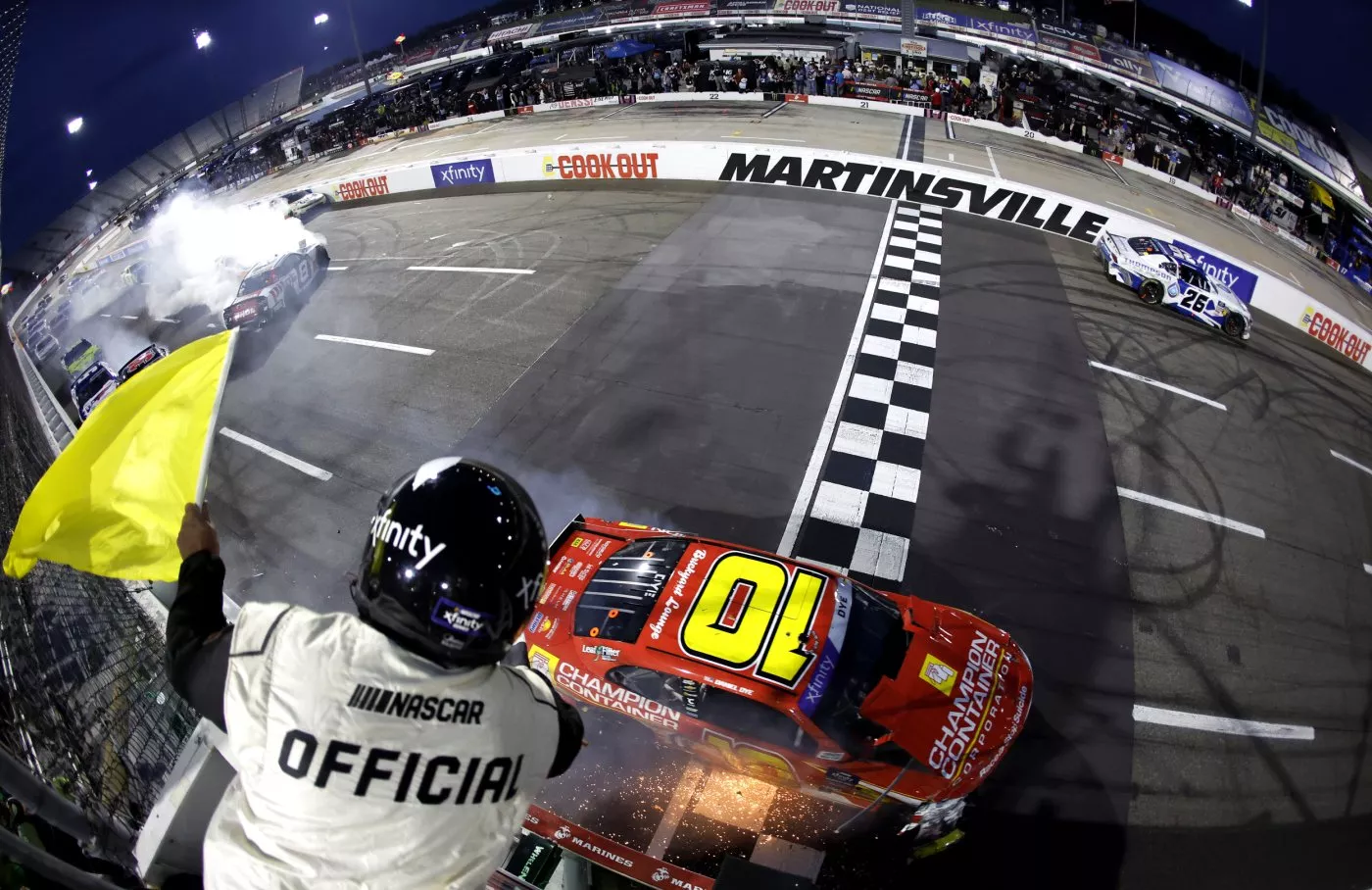 NASCAR resta 50 puntos a Smith por chocar deliberadamente en Martinsville en Xfinity