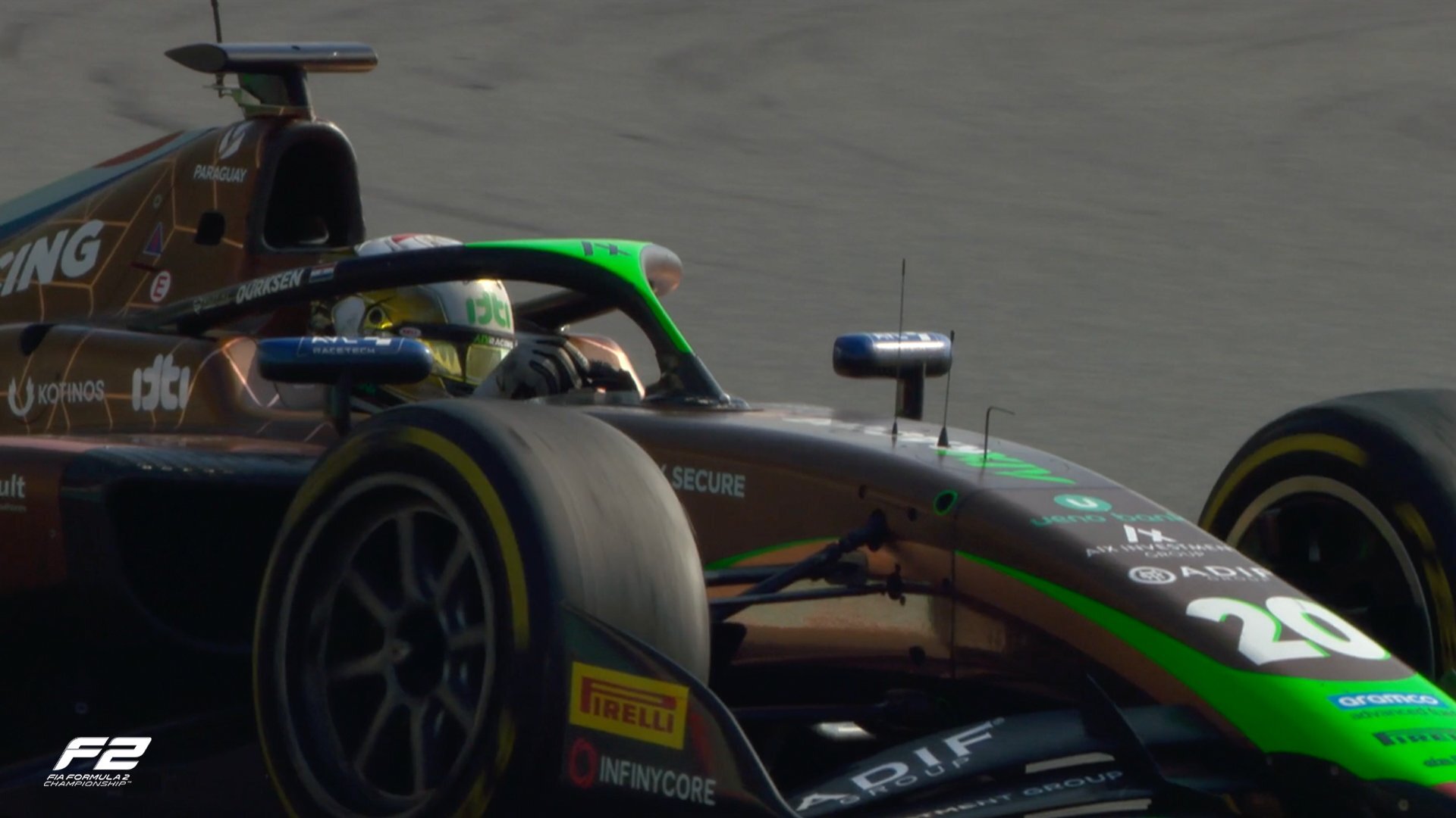 Duerksen acierta en la estrategia y gana la segunda carrera de F2 en Abu Dhabi