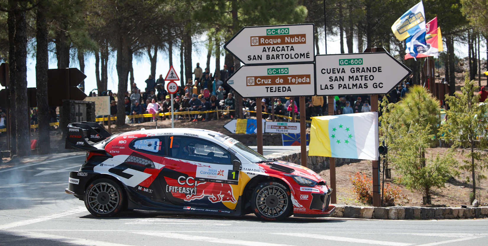 Ogier lidera el “quinteto” de Toyota en el Rally de Islas Canarias