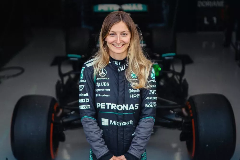 Pin destaca prueba con Mercedes y asegura: “Estoy lista para competir en F1”