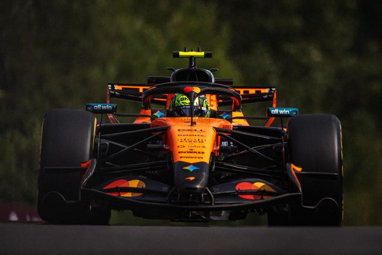 Norris explica retraso en FP1, pero ve a McLaren cerca de Mercedes en Bélgica