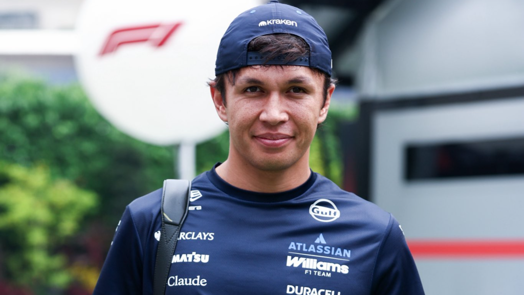 F1 2026, SINGAPURA, MARINA BAY, CORRIDA, WILLIAMS, ALEX ALBON, ROSTO, RETRATO
