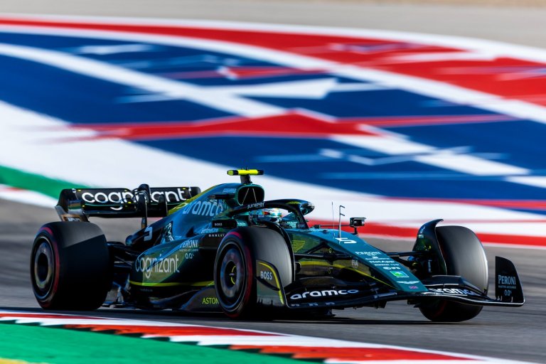 Sebastian Vettel se destacou nos EUA (Foto: Aston Martin)