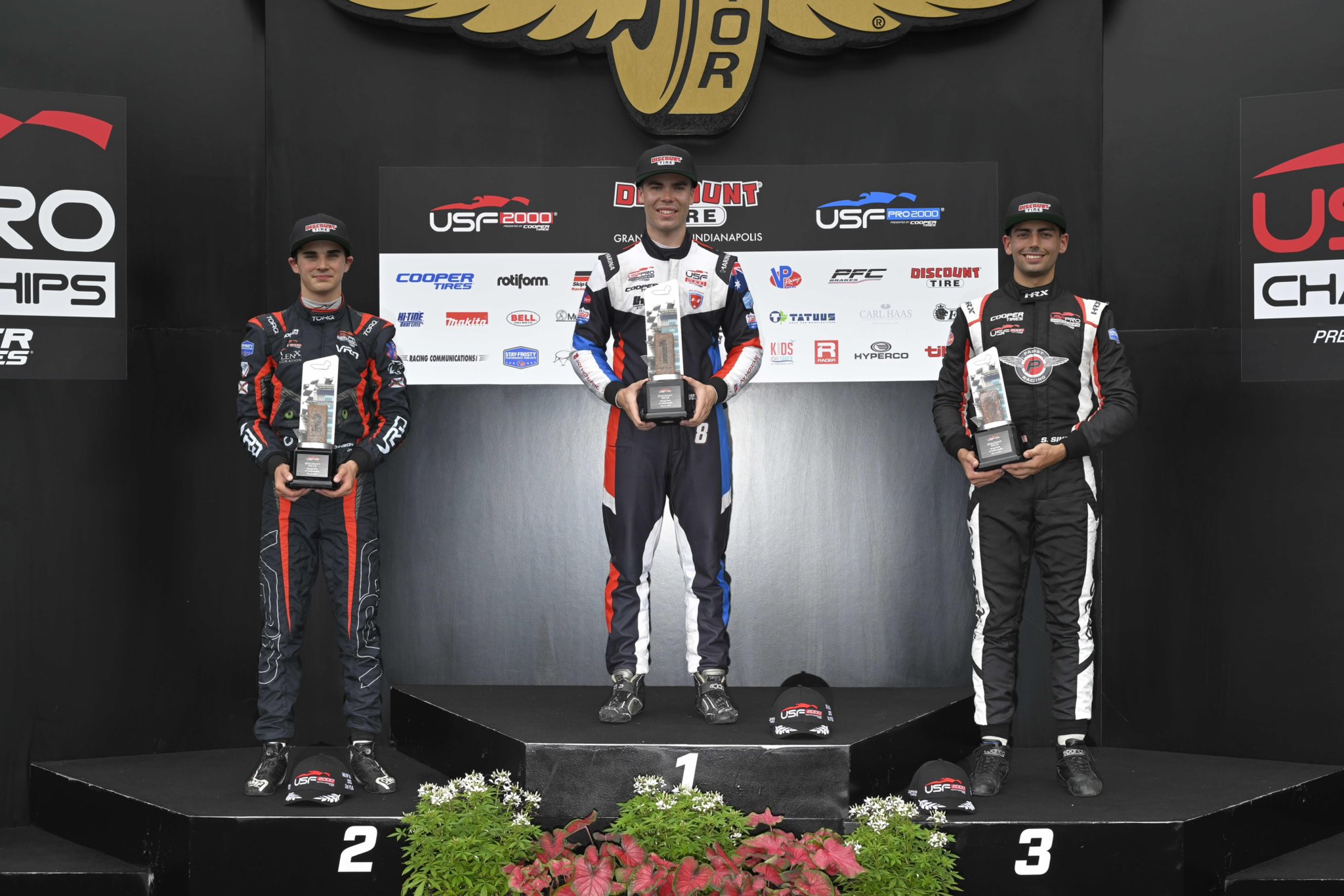 Corry, Sikes e Hughes vencem na rodada tripla da USF2000 em Indianápolis