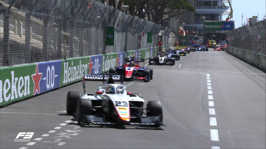 Martí se pasea por el sprint de la F3 en Mónaco y gana por 2ª vez en el año; Colapinto acaba 4°