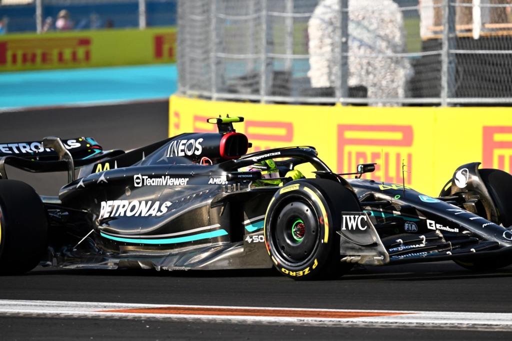Hamilton celebra recuperación en Miami tras carrera “desmoralizante” en Bakú