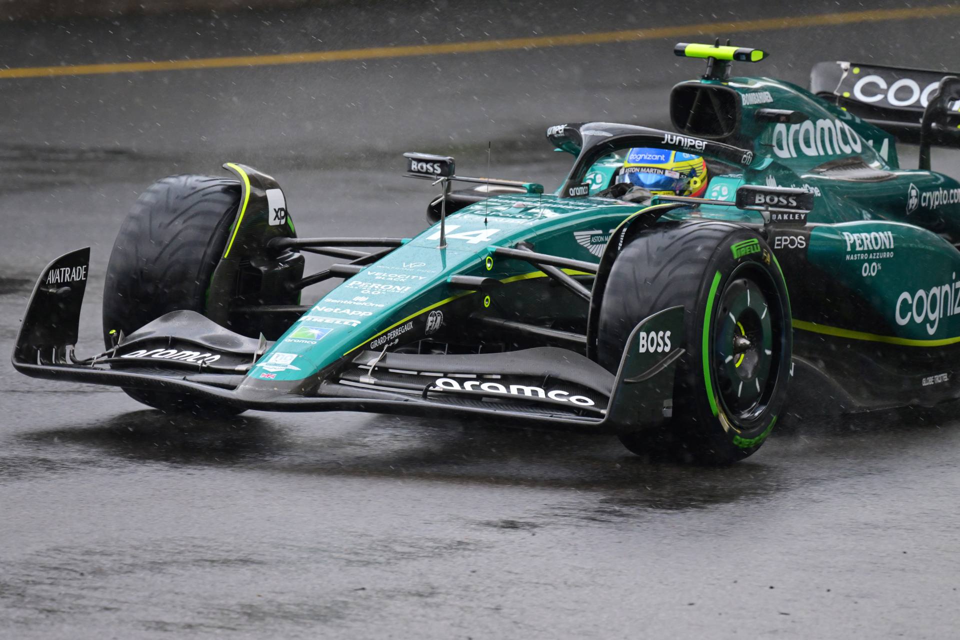 Aston Martin admite haber subestimado la lluvia en Mónaco, pero evalúa: “No cambió nada”