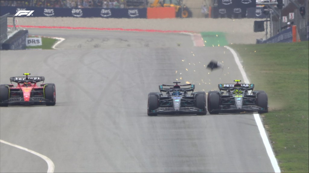 Russell embiste a Hamilton en Q2 y larga 12º en el Gran Premio de España
