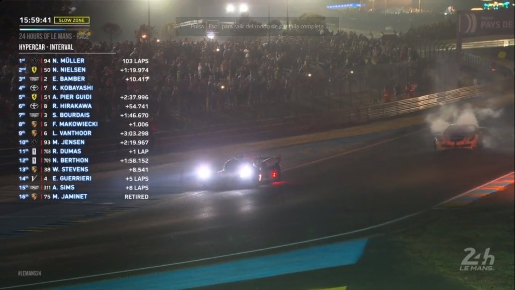 Triple abandono para los pilotos argentinos en las 24 horas de Le Mans