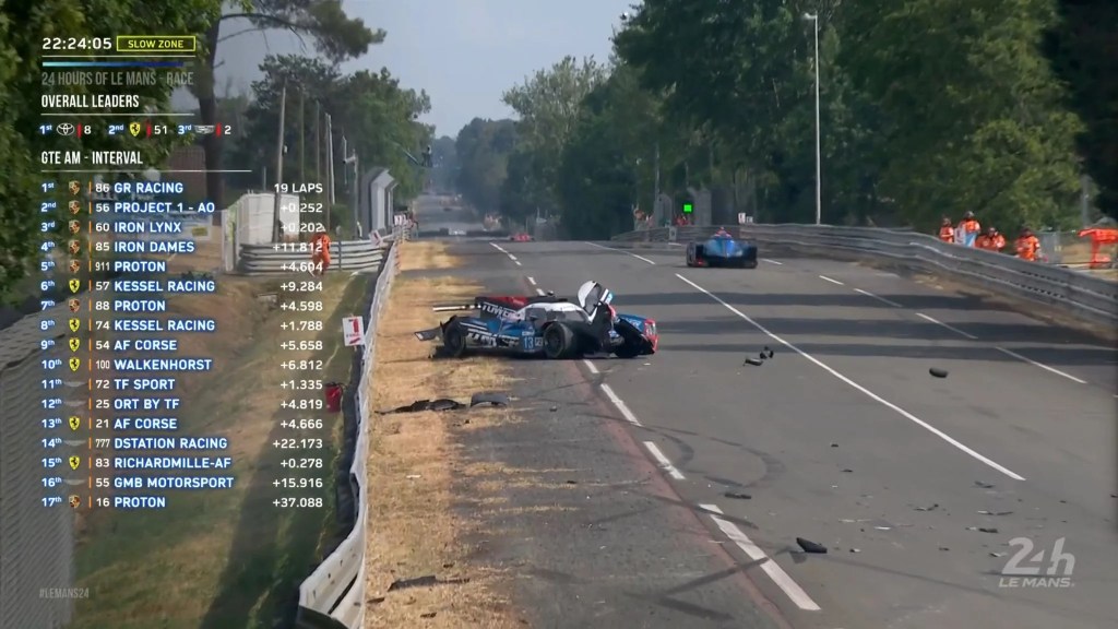 Taylor se despista y rompe el Tower #13 en la recta de Le Mans