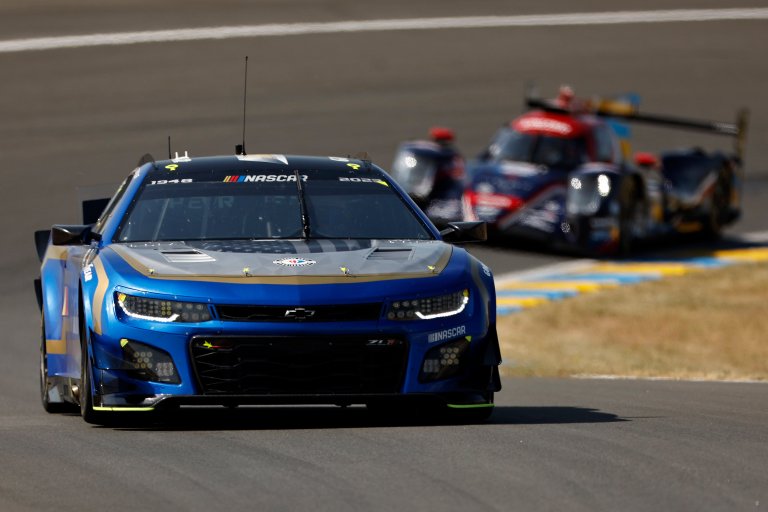 O Camaro ZL1 da Hendrick Motorsports que Button pilotou nas 24 Horas de Le Mans (Foto: Hendrick Motosports)