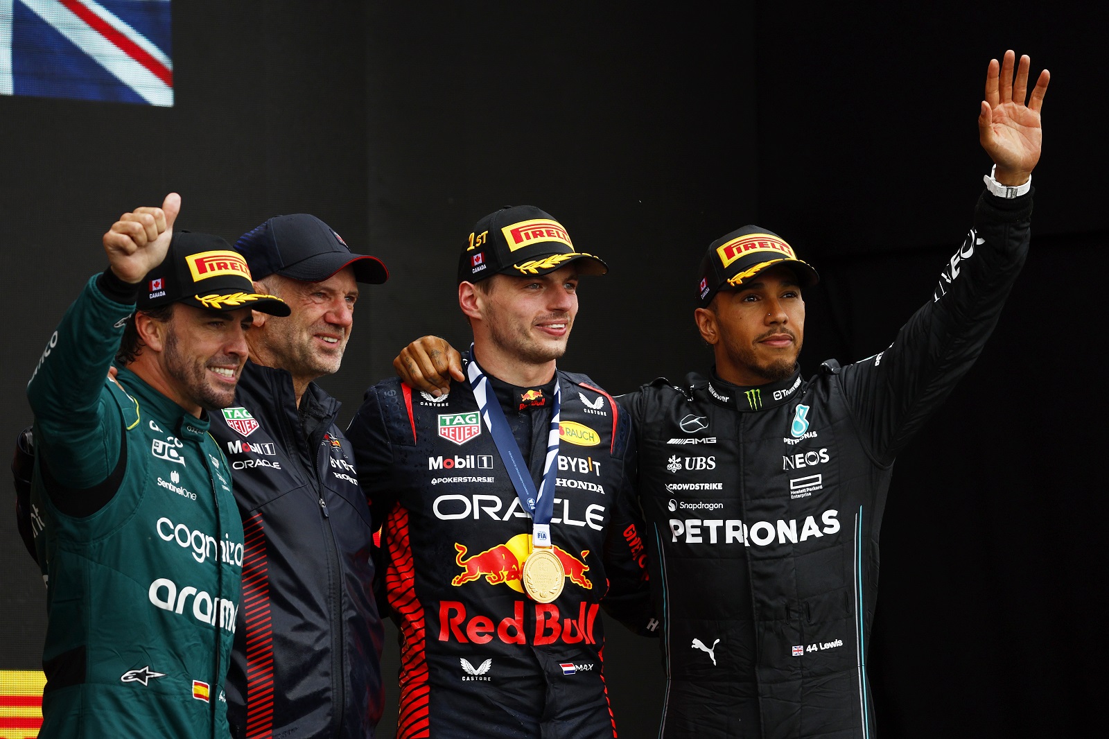 Podio de Canadá bate récord histórico de pilotos con más llegadas en el top-3 en F1