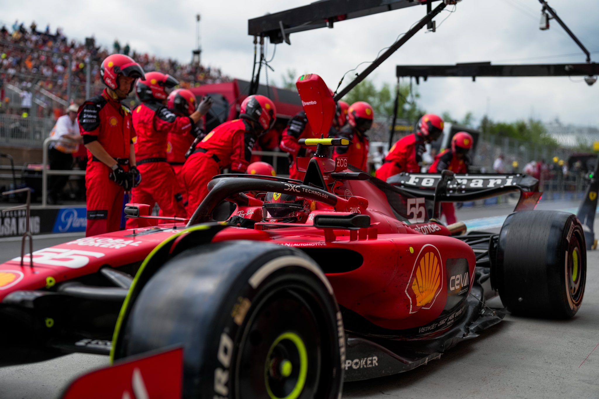 Sainz aprueba salto de Ferrari en Canadá, pero espera oscilaciones: “El ritmo varía mucho”