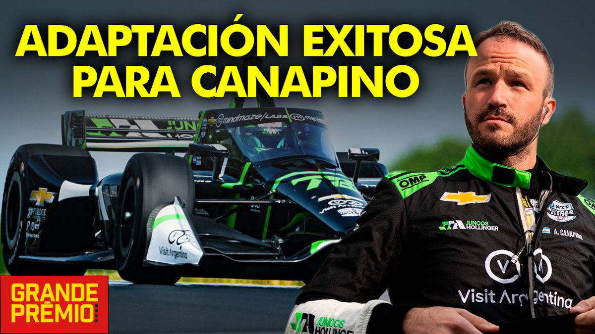 Canapino sigue con su adaptación a la IndyCar pero ya ofrece lucha y espectáculo
