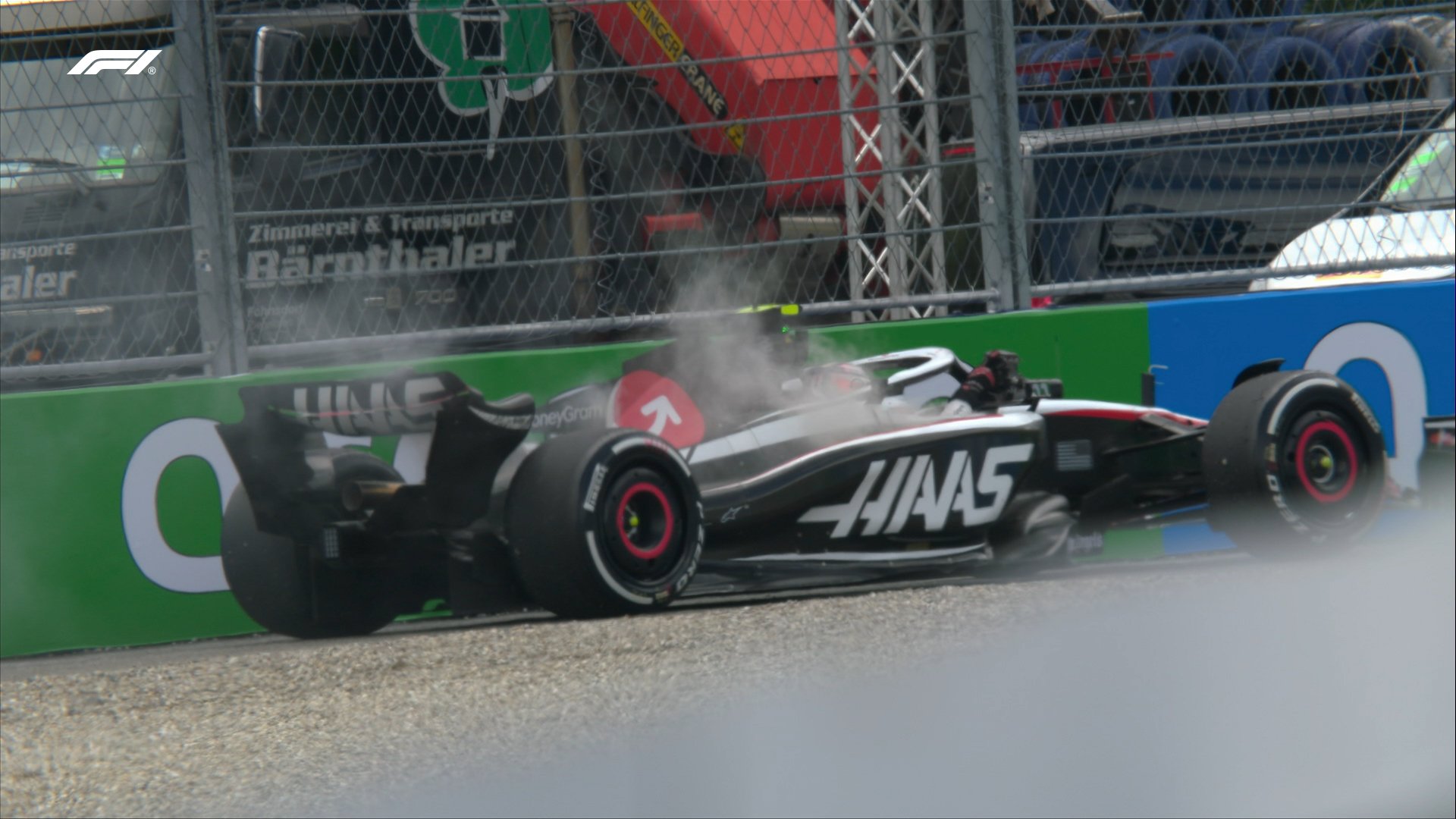 Hülkenberg pierde potencia, detiene su Haas y abandona el GP de Austria