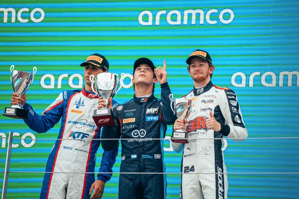 Colapinto vence de manera brillante en la carrera Sprint de Fórmula 3 en Silverstone