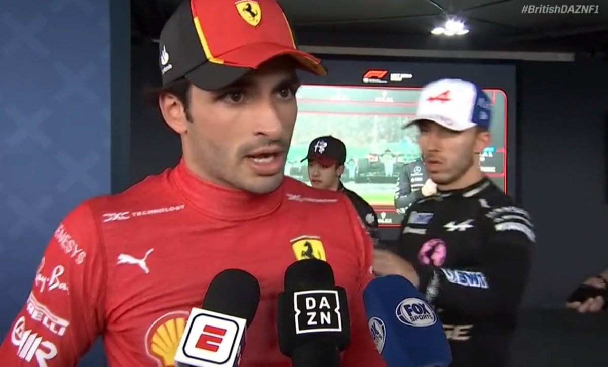 Sainz e Gasly protagonizam ‘climão’ após GP da Inglaterra: “Não me empurre assim”