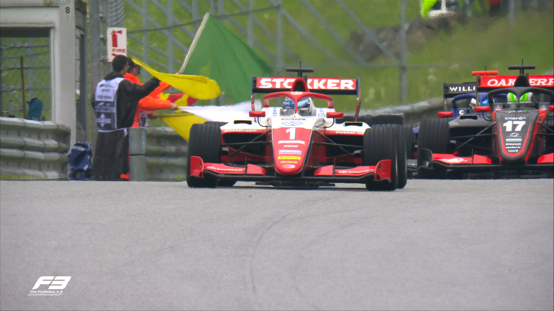 Aron bate a Martí para ganar la Sprint de F3 en Austria; Colapinto acaba en la 13° posición