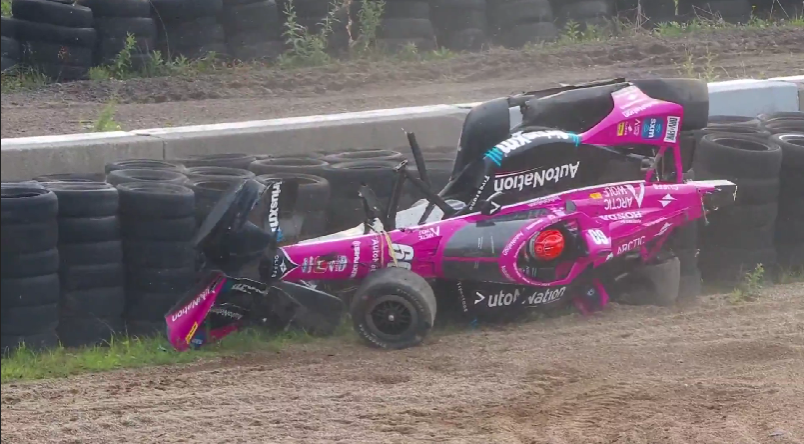 Pagenaud capota em acidente assustador no TL2 da Indy em Mid-Ohio
