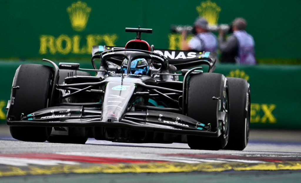 Mercedes prepara respuesta y proyecta nuevo alerón delantero para el GP de Gran Bretaña