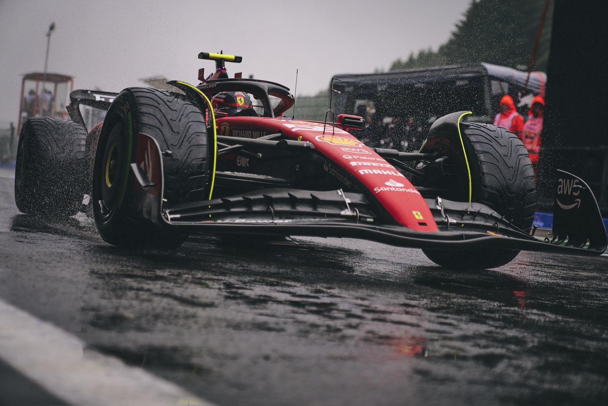 Ferrari admite que esperaba fuertes lluvias en Bélgica pero celebra “buenos puntos”