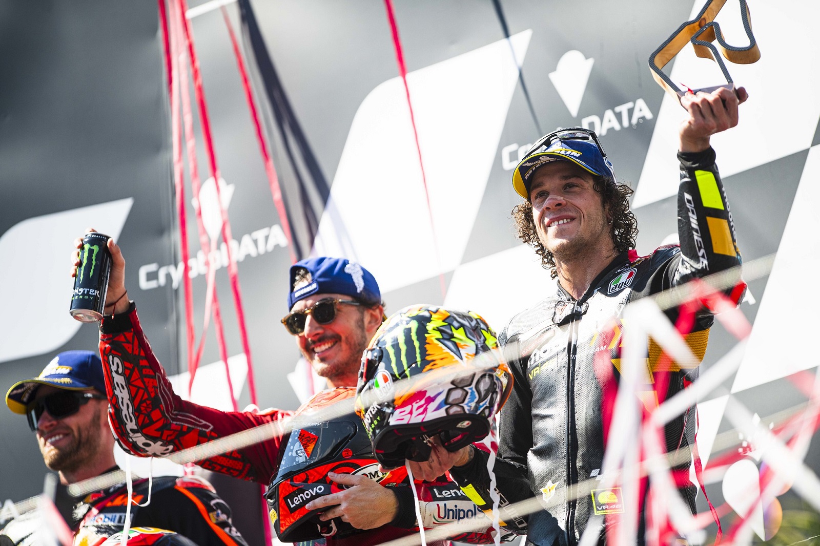 Rossi elogia “hat-trick de F1” de Bagnaia e celebra pupilos na Áustria: “Hoje deu gosto”