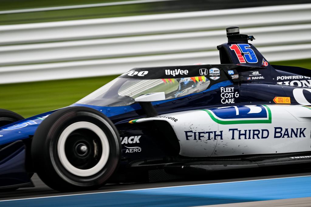 Rahal comanda la FP1 en GP Indianapolis 2; Palou, 5°, O’Ward, 8°, Canapino, 25°