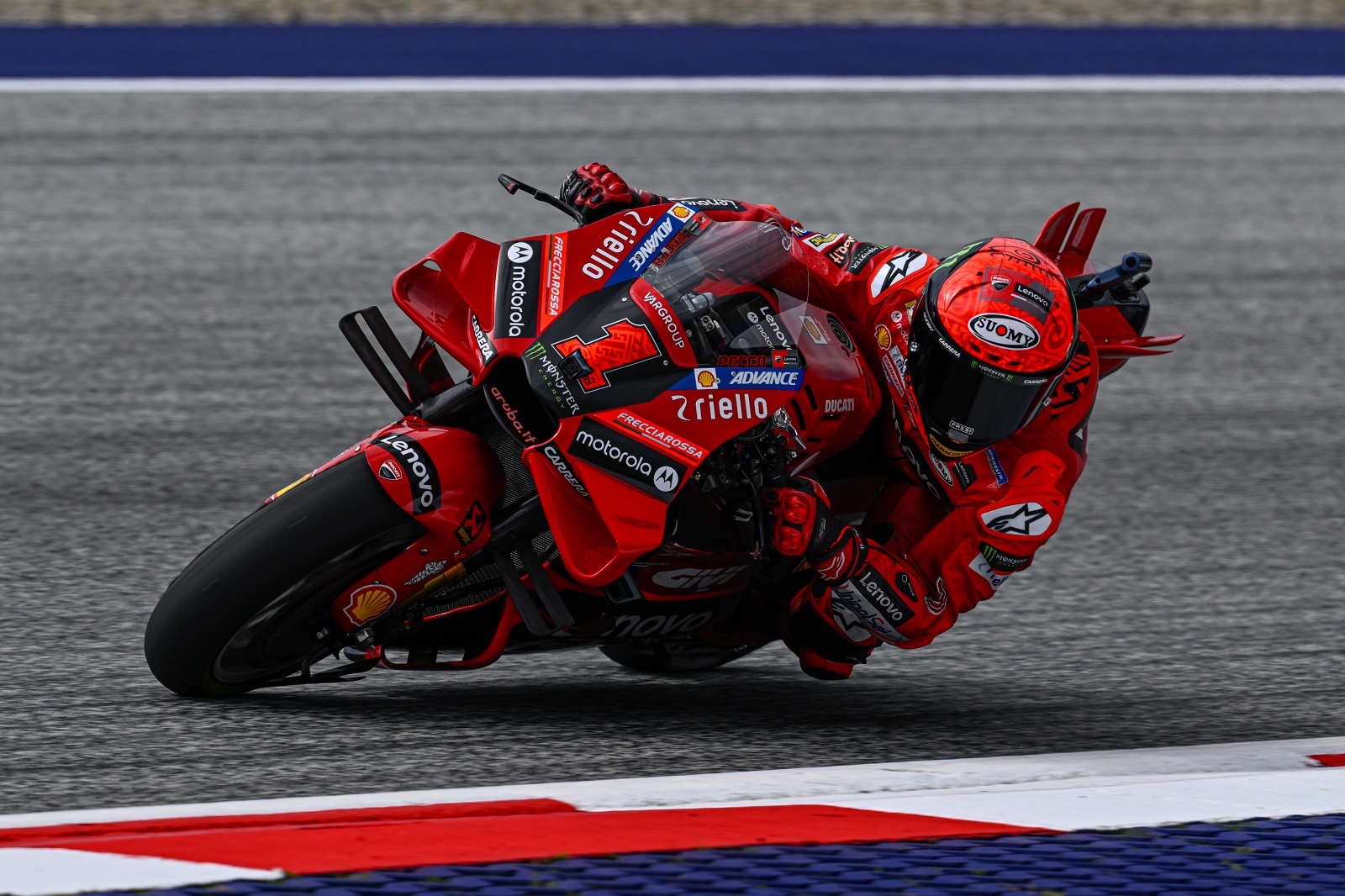 Bagnaia no tiene rivales y vence accidentada carrera sprint del MotoGP en Austria