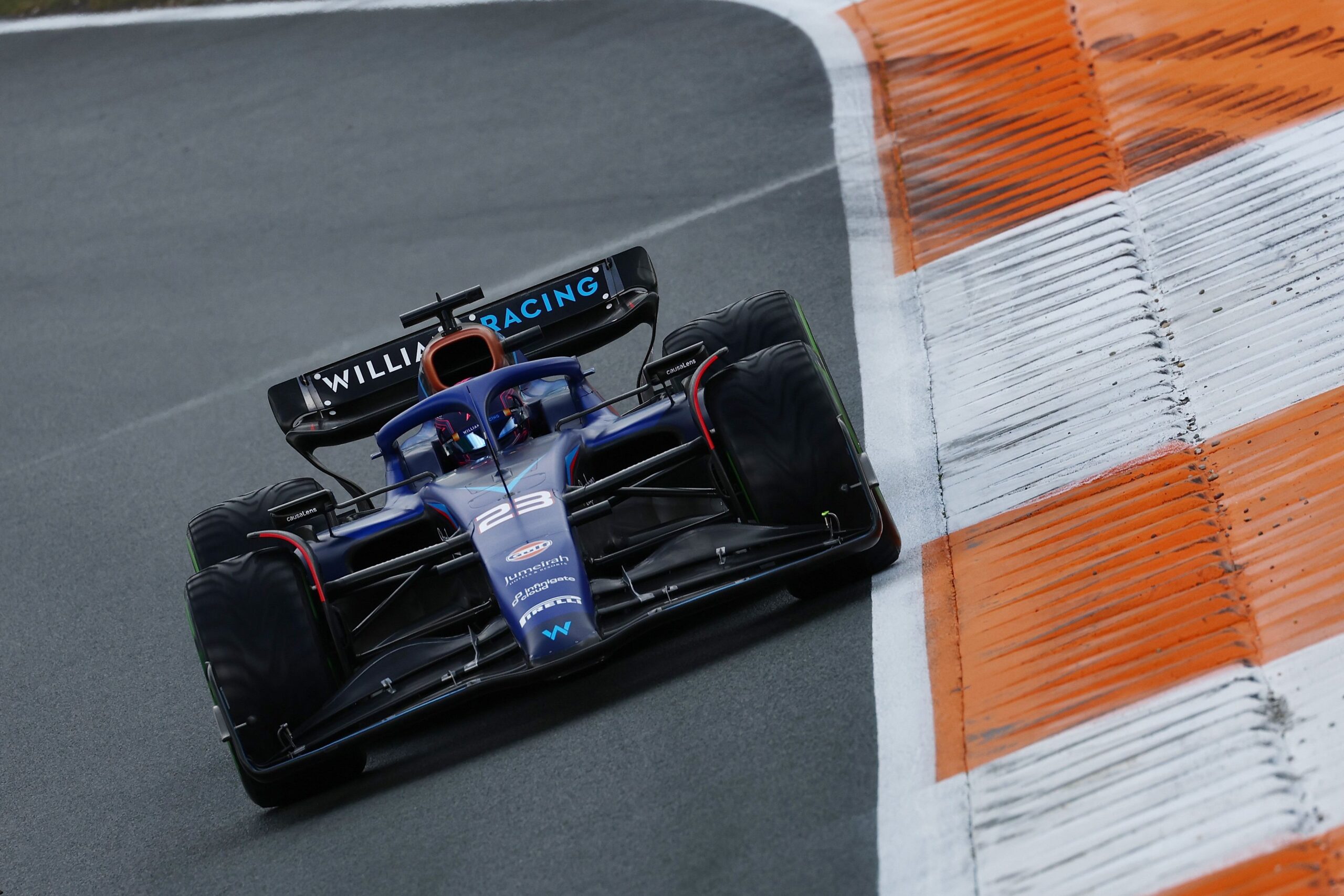 Williams admite su suerte con la lluvia en Zandvoort y elogia el esfuerzo de Albon