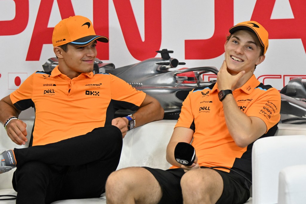 Norris brinca e pede para Piastri fazer “como Senna e Prost” com Verstappen no Japão