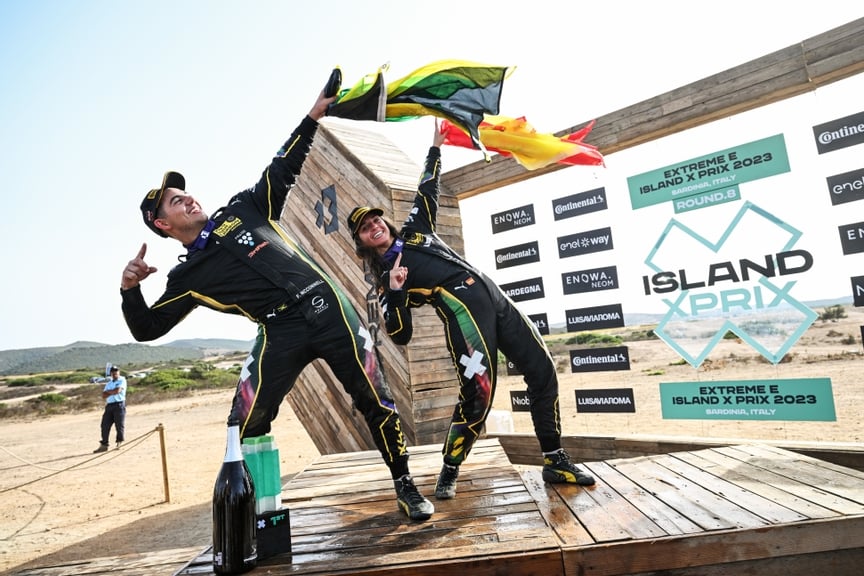 McConnell/Gutiérrez supera Rosberg X e vence corrida 2 da Sardenha 2 na Extreme E