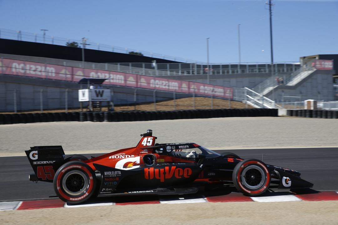Lundgaard comanda top-3 europeu e lidera treino livre 2 da Indy em Laguna Seca