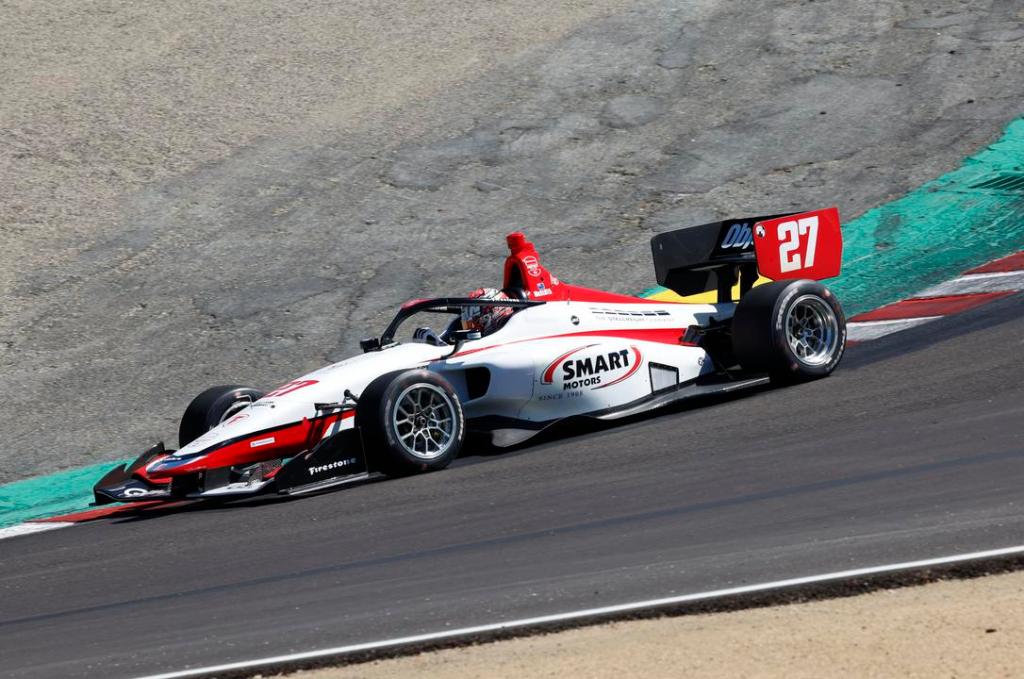 McElrea vence corrida 1 da Indy NXT em Laguna Seca. Rasmussen encaminha título