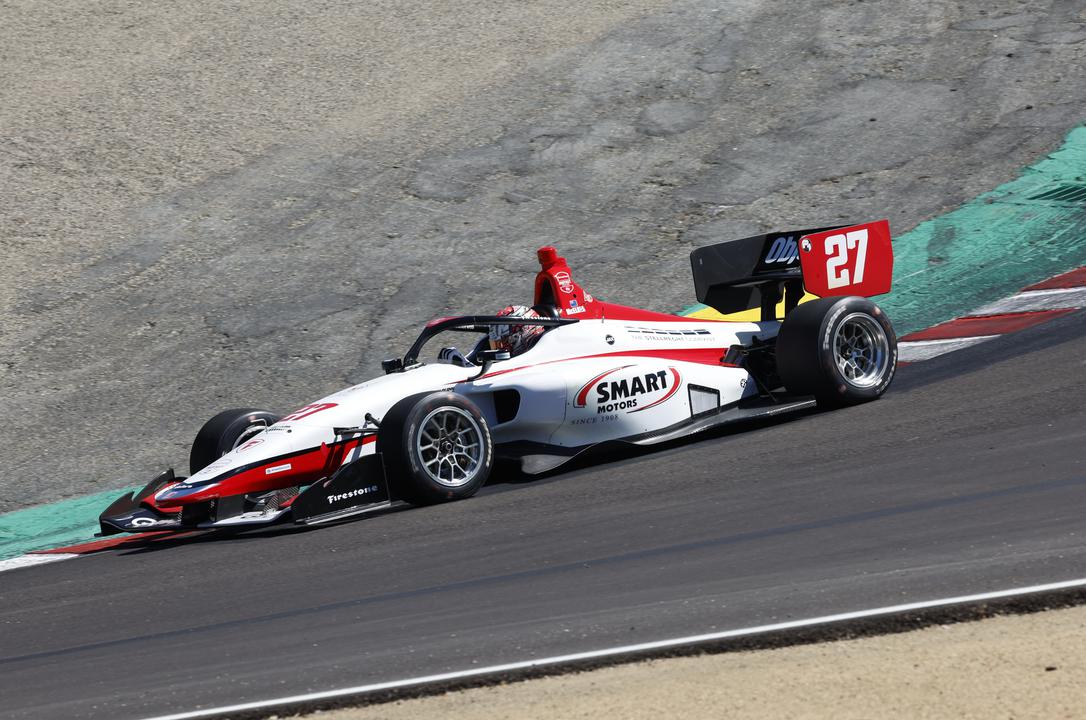 McElrea vence corrida 1 da Indy NXT em Laguna Seca. Rasmussen encaminha título