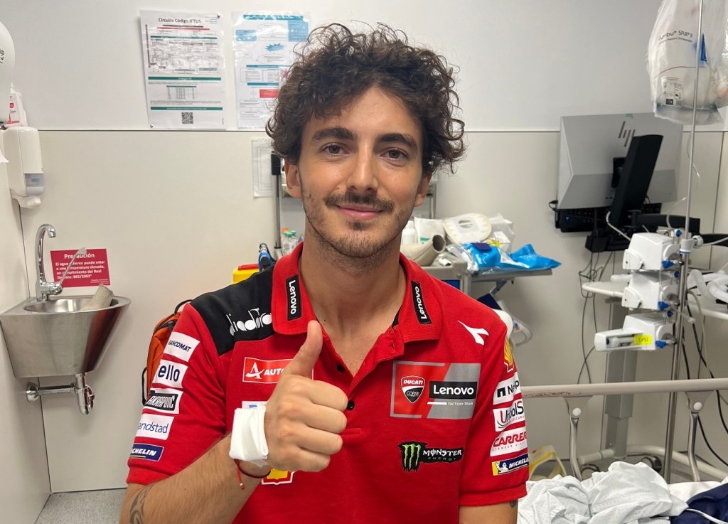 Bagnaia é declarado apto para disputar GP de San Marino após acidente assustador