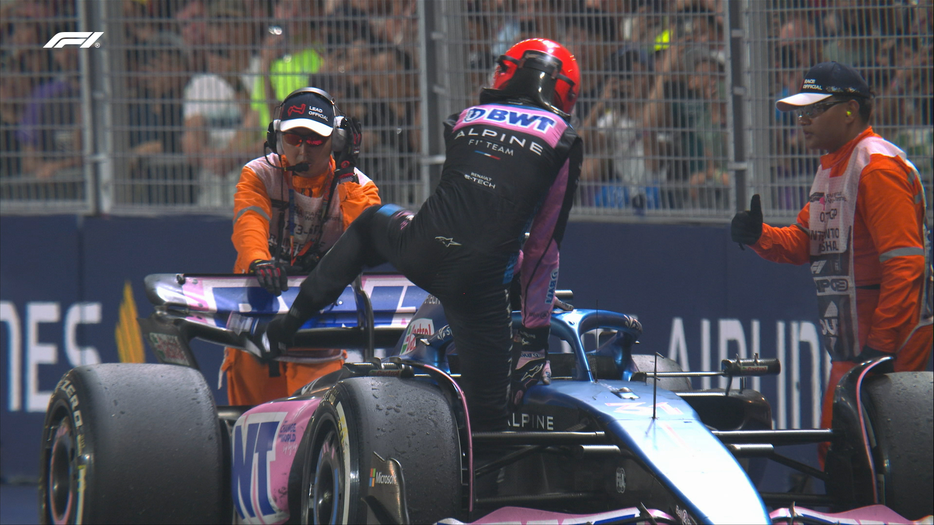 Ocon abandona GP de Singapur por problemas en transmisión