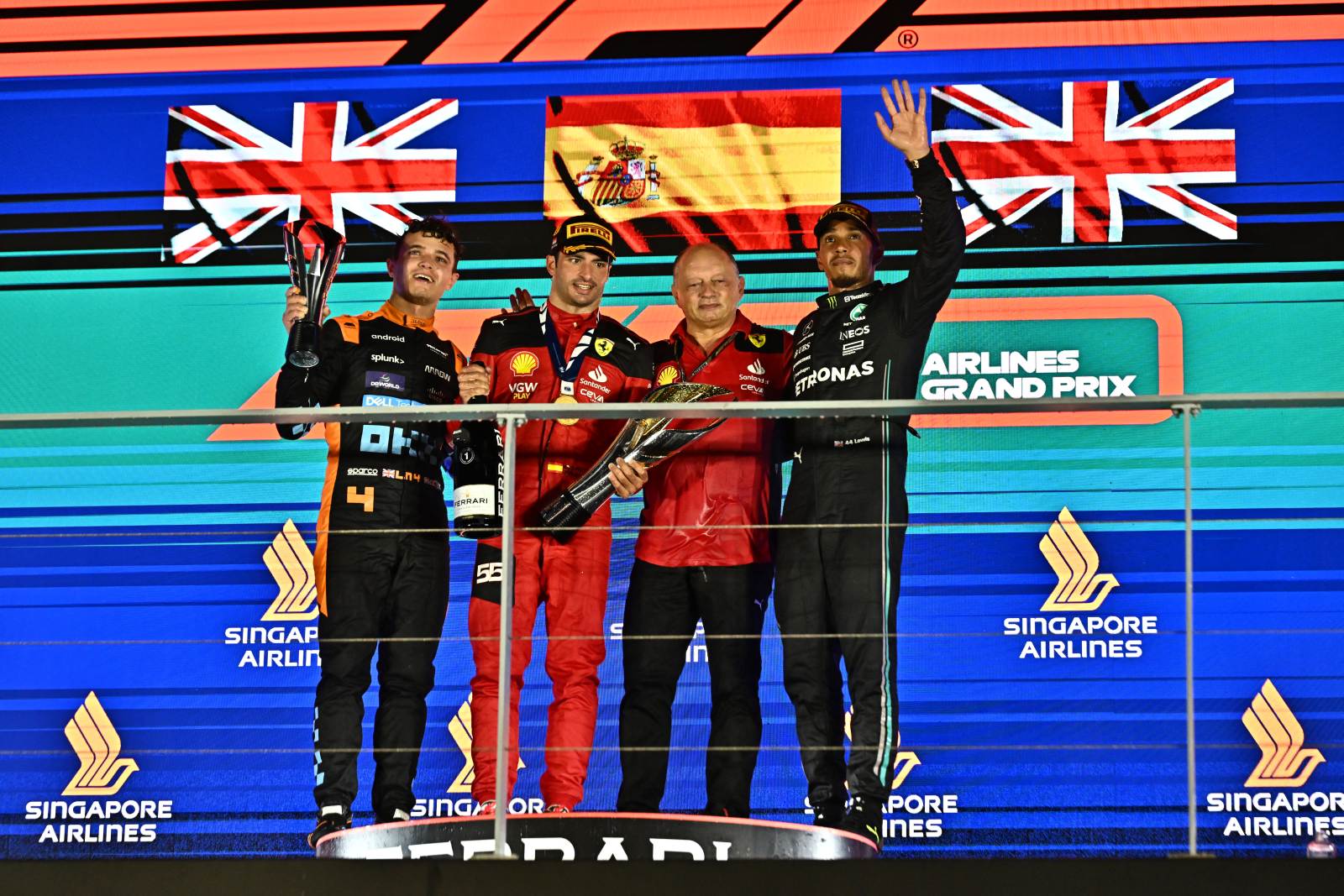 Band vai à vice-liderança da audiência com vitória de Sainz no GP de Singapura