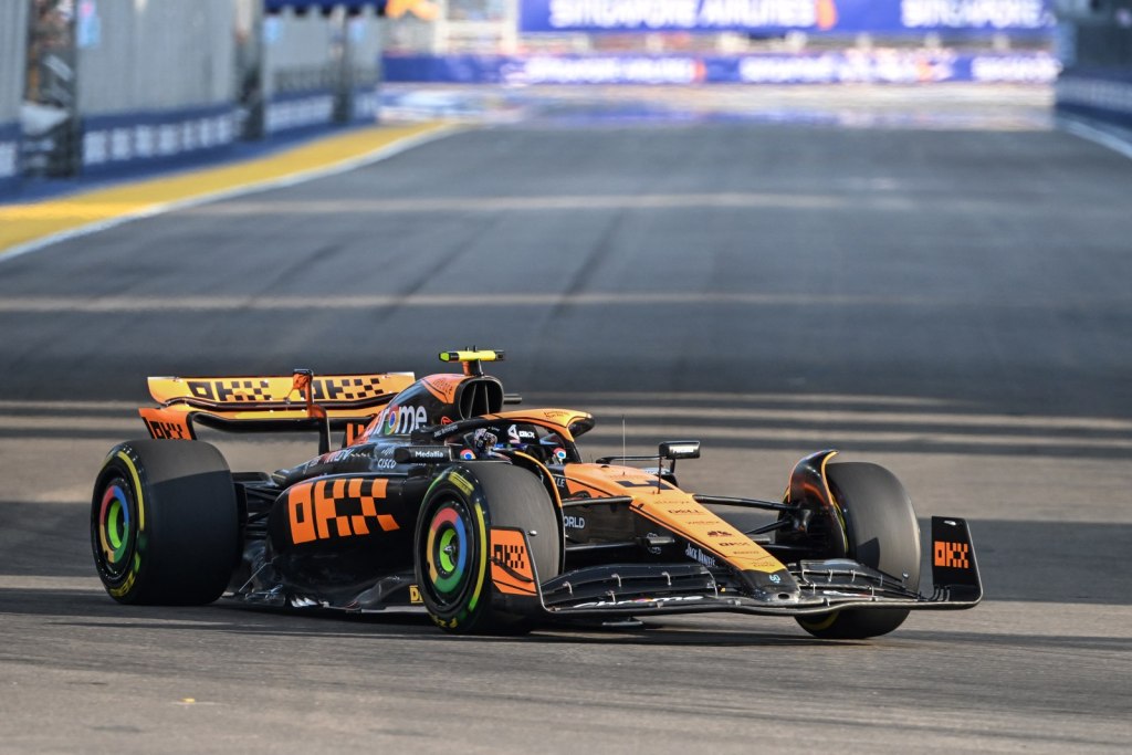 Norris se anima e admite “esperança” em grande atualização da McLaren em Singapura